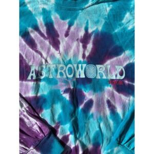 Travis Scott Astroworld Tour Tie Dye Long Sleeve Shirt